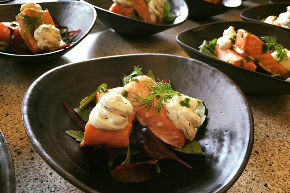 Festmenu i King Pin Bowl & Diner Festlokaler med bowling
