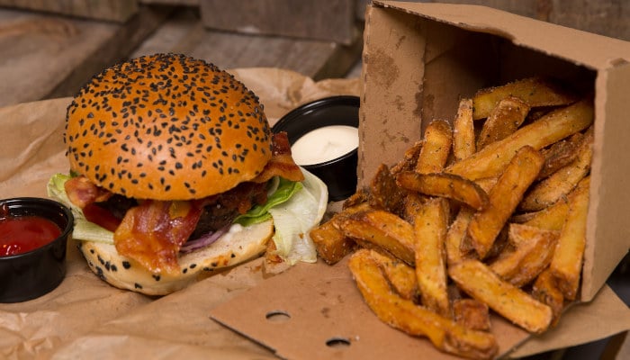 Take away burger burger Middelfart
