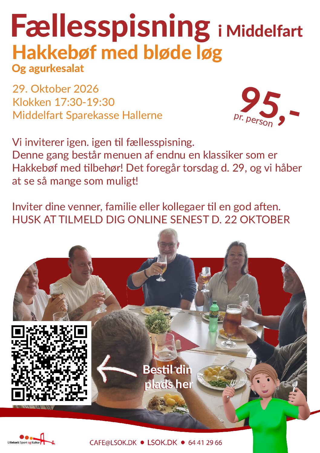 29/10-2026 | Fællesspisning